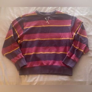 purple, pink, yellow sweater from urban outfitters